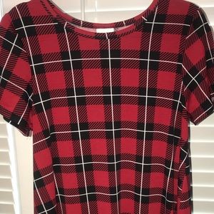 RARE Lularoe Carly Plaid Dress Size M